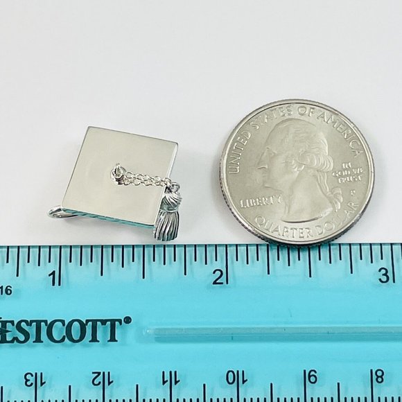 Tiffany & Co Graduation Cap with Tassel Pendant or Charm in Sterling Silver - Picture 8 of 8